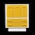 Space Age Broyhill Chapter One Yellow and White Gentlemen's Chest Dresser For Sale - Image 9 of 15