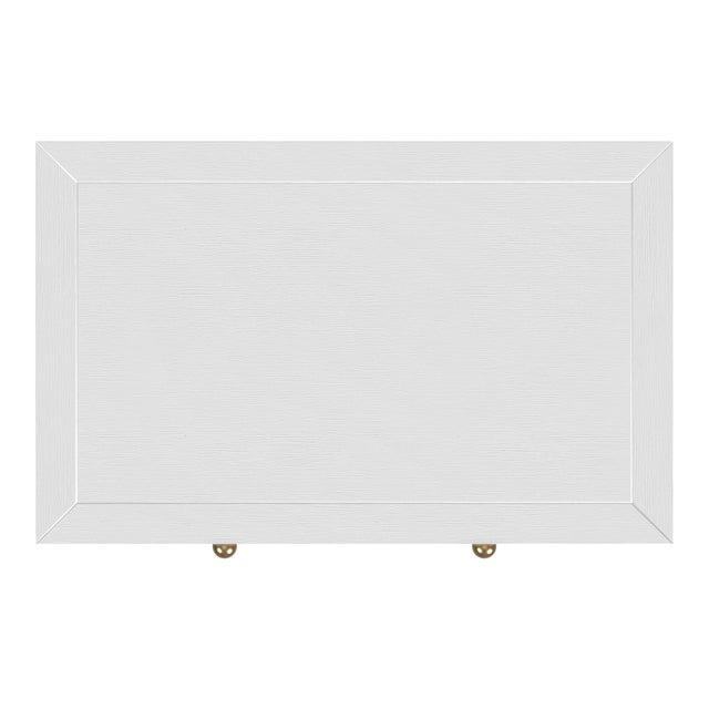 Wood Nora 25 in. W Rectangular Wood 3 Drawer Nightstand, White For Sale - Image 7 of 8