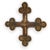 Gothic Antique Monumental Gothic Parcel Gilt & Polychromed Carved Oak Cross 19thC For Sale - Image 3 of 13