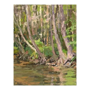 "Sunlight on the Trees" Original Oil Painting by Brooke Olivares