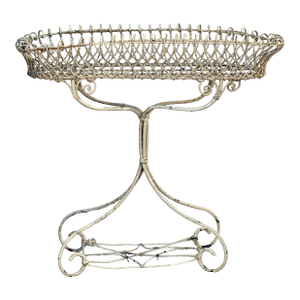 19th Century, Antique Victorian Wire Planter Stand