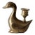 Vintage Brass Duck Candlestick Holder For Sale
