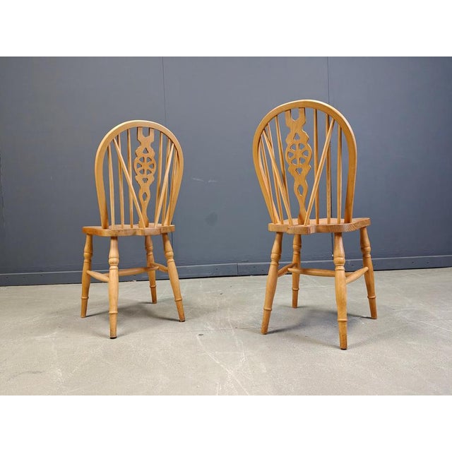 Rustic Vintage Dining Chairs from Ercol, 1950s, Set of 6 For Sale - Image 3 of 15