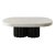 Ivory and Black Oval Coffee Table by Perler For Sale - Image 9 of 9