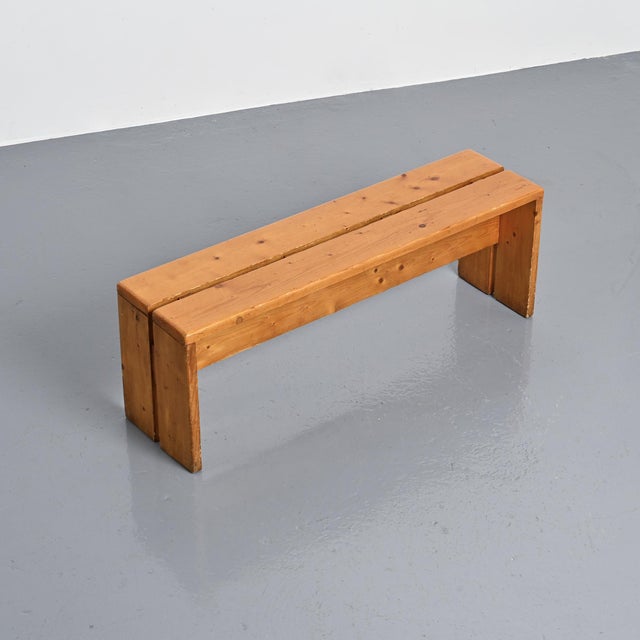 Pine Bench from Les Arcs, France, 1973 For Sale - Image 4 of 11