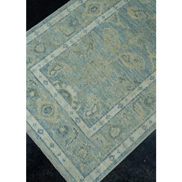Turkish Turkish Oushak Runner Rug 2'9" x 16'3" #17818 For Sale - Image 3 of 8