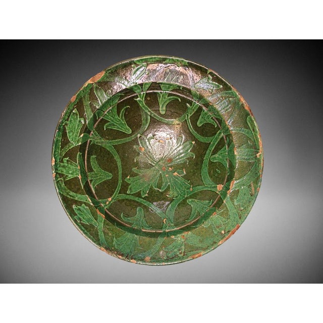 Handmade Clay Bowl Pottery Bowl Plate, 1930s For Sale - Image 17 of 18