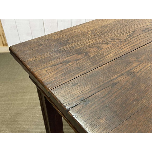 19th Century Oak Drapers Table For Sale - Image 5 of 18