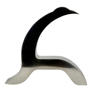 1960s Mid-Century Modern Vintage Abstract Form Steel Table Sculpture, 2 of 3 For Sale