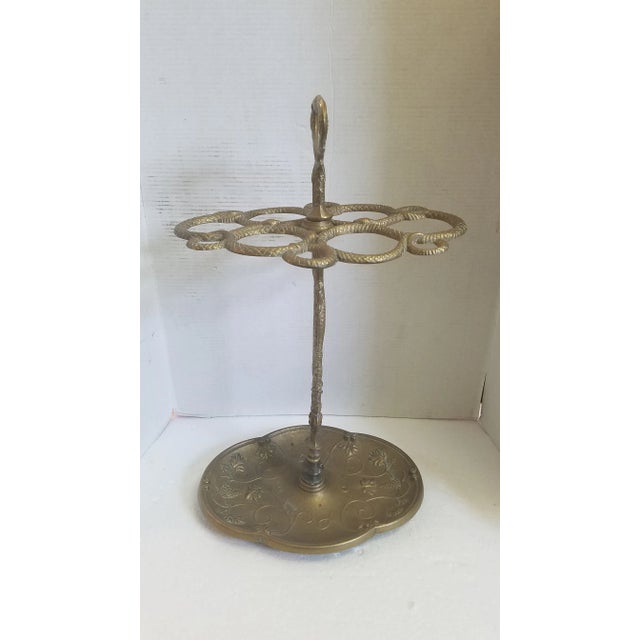 Early 20th Century French Brass Umbrella Holder For Sale - Image 11 of 12
