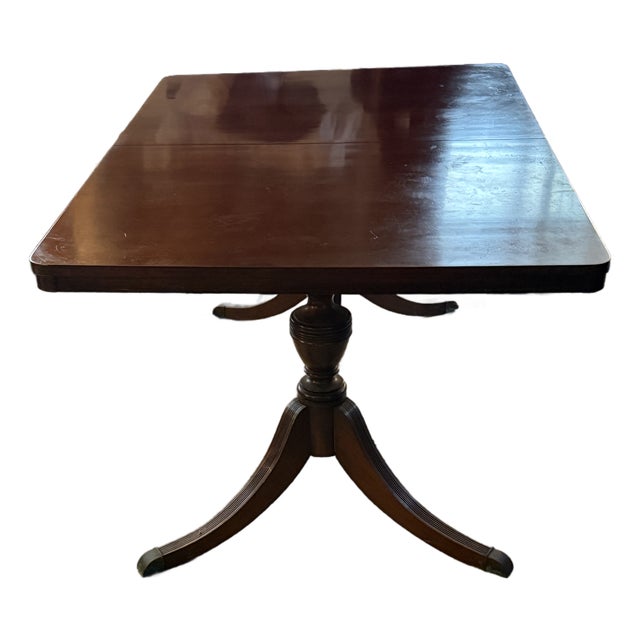 Antique Duncan Phyfe Style Dining Table – Solid Wood, For Sale