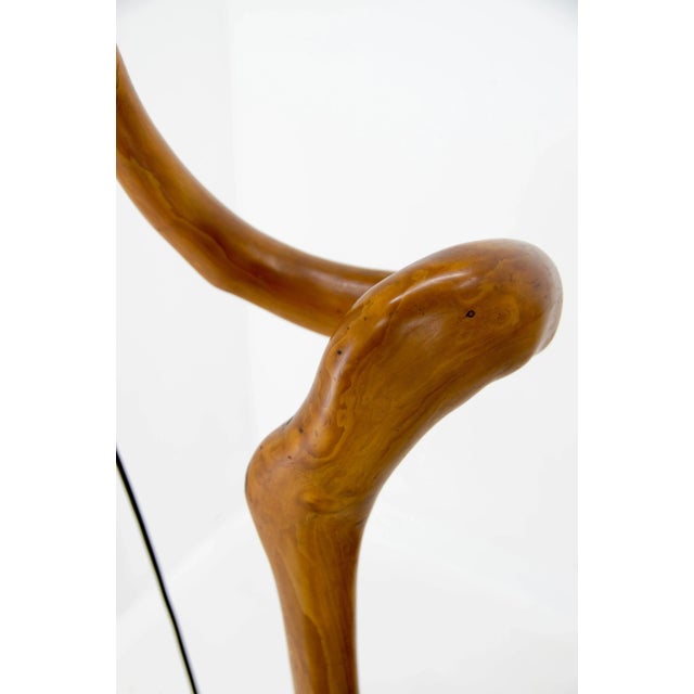 Wood Custom Made Wooden Floor Lamp, 1960s For Sale - Image 7 of 13
