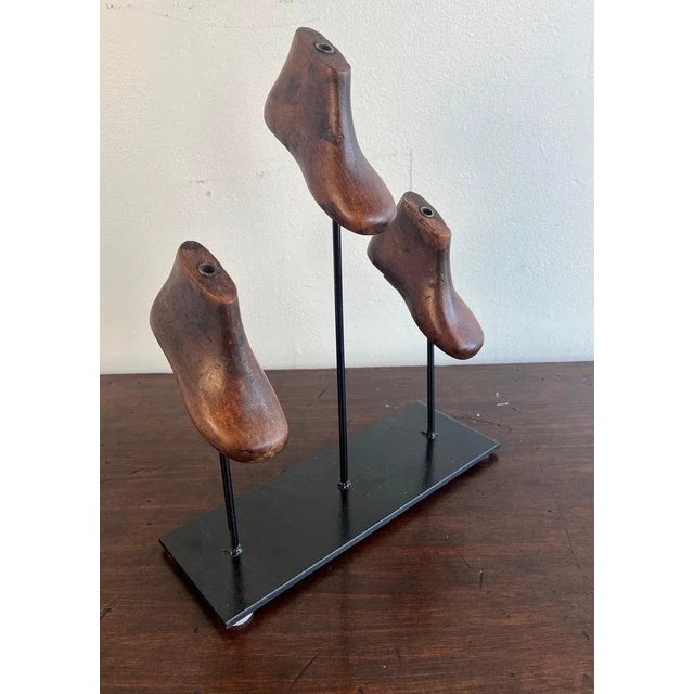 Vintage Child Shoe Forms by Melissa Levinson, Iron Base, 1900-1909 For Sale - Image 4 of 9