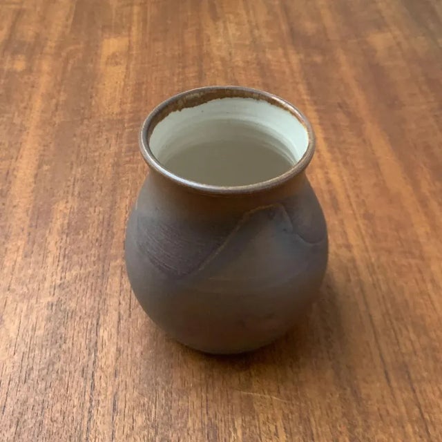 Mid-Century Ceramic Vase Signed H.W., 1960s For Sale - Image 10 of 12