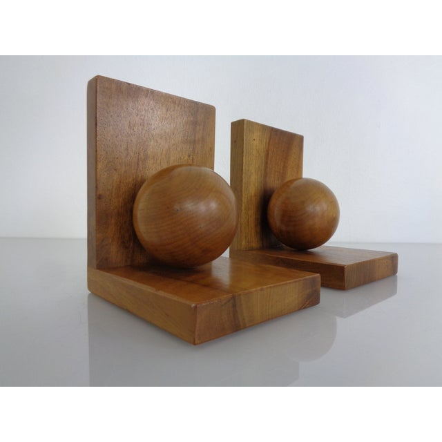 Vintage Wooden Bookends, Germany, 1950s, Set of 2 For Sale - Image 13 of 15
