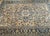 Vintage Persian Heriz Rug, Hand-Knotted Wool, Geometric Medallion Pattern,Tan & Navy, 9x13 For Sale In Chicago - Image 6 of 18