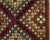 Textile Striking Red Ground Color With Multicolor Diamond Design Antique American Hooked Rug For Sale - Image 7 of 10