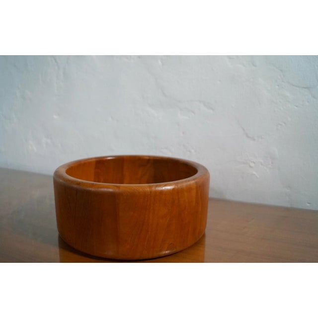 1960’s Danish Modern Sculpted Teak Richard Nissen Bowl For Sale In Los Angeles - Image 6 of 11