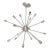 Vintage Satin Chrome 16 Light Sputnik Chandelier For Sale
