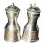 Antique Bailey Banks and Biddle Sterling Silver Miniature Salt and Pepper Shakers. For Sale