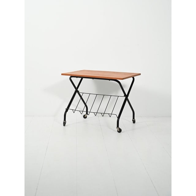 Scandinavian Coffee Table with Magazine Rack, 1960s For Sale - Image 10 of 10