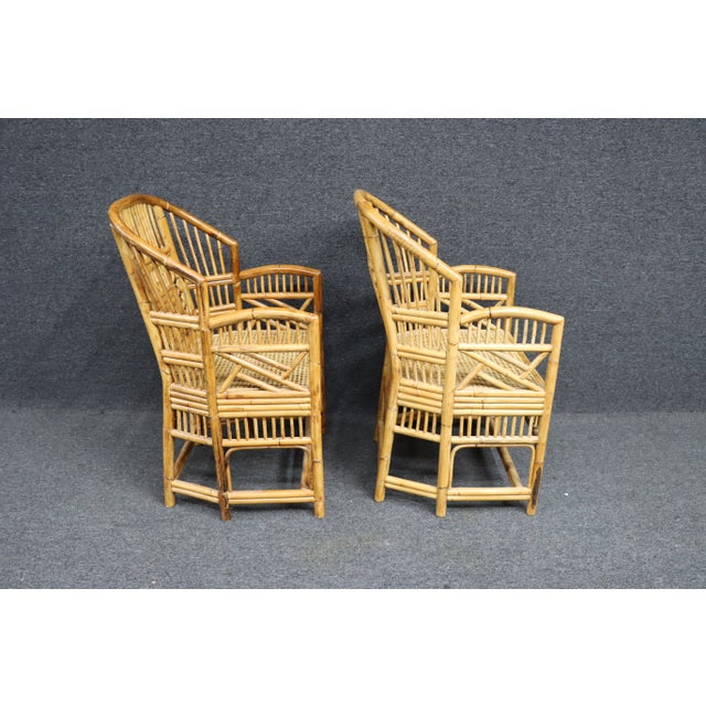 Wood Bamboo & Cane Lounge Chair/Pair For Sale - Image 7 of 10