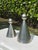Vintage Sculptural Postmodern Ceramic Candleholders, Graduated Pair For Sale In Naples, FL - Image 6 of 12