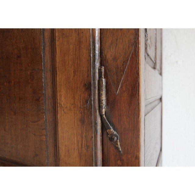 Brown Early 19th Century French Provincial Oak Cupboard For Sale - Image 8 of 18