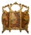Antique French Painted Gilt Wood Screen, 1880s For Sale