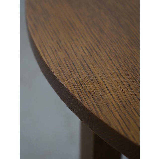 Pair Stickley Inlaid Mission Oak Round Lamp Tables For Sale - Image 9 of 13