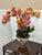 Chinoiserie Abigail Luxury Botanicals Faux Orchid Arrangement in Vase For Sale - Image 3 of 12