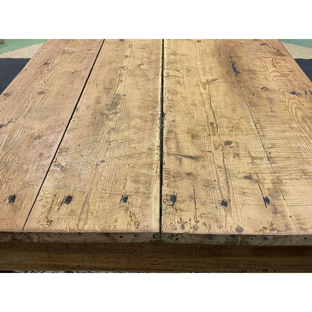 Antique Farmhouse Table in Fir and Chestnut, 1800s For Sale - Image 14 of 18