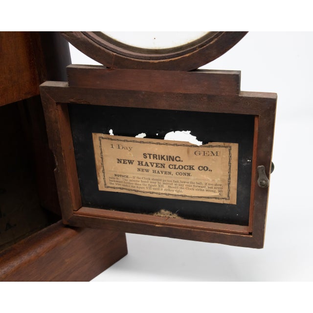 New Haven Clock Company New Haven Clock Co. Mantle Clock For Sale - Image 4 of 12