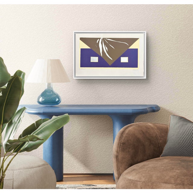 Barbara Beck 1971 Mid Century Modern Screen Print on Paper - Unframed For Sale - Image 4 of 7