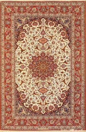 Pasargad Persian Isfahan Seirafian Signed Rug - 5' X 7'7"