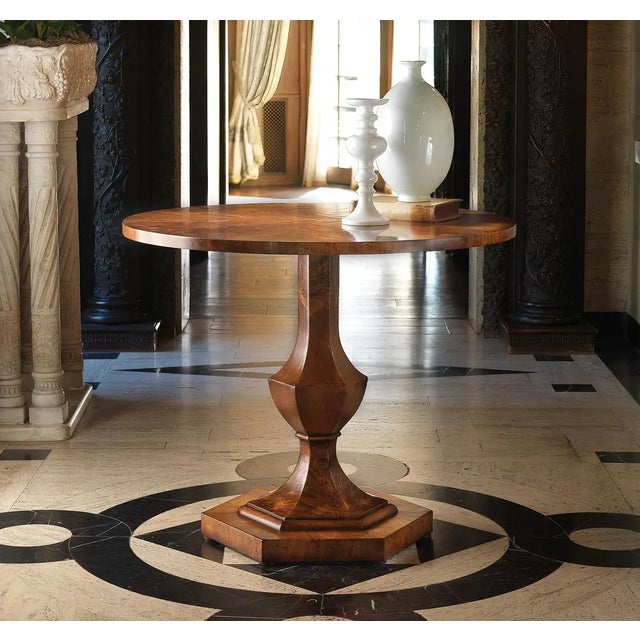 Biedermeier Biedermeier Style Walnut Table For Sale - Image 3 of 6