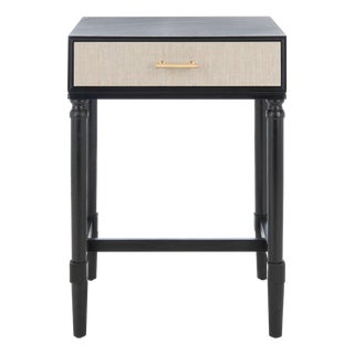 Estella 1 Drawer Accent Table in Black For Sale
