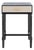 Estella 1 Drawer Accent Table in Black For Sale