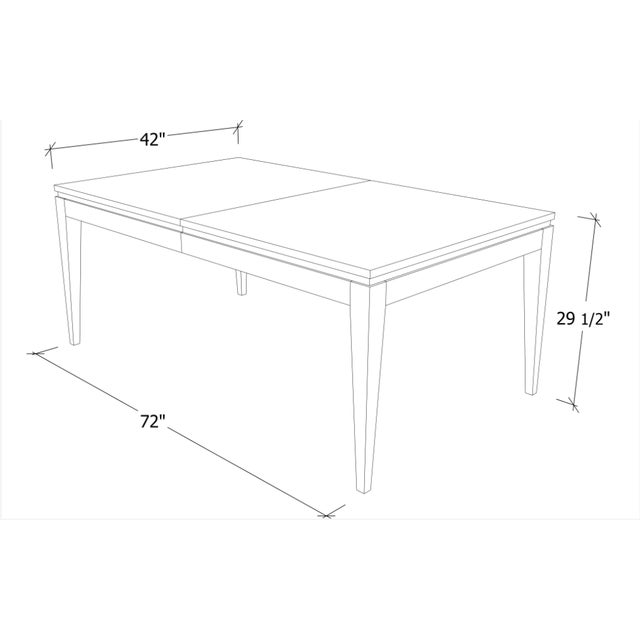 Green Bay Solid Wood Dining Table - 2 Leaves For Sale In Cleveland - Image 6 of 6
