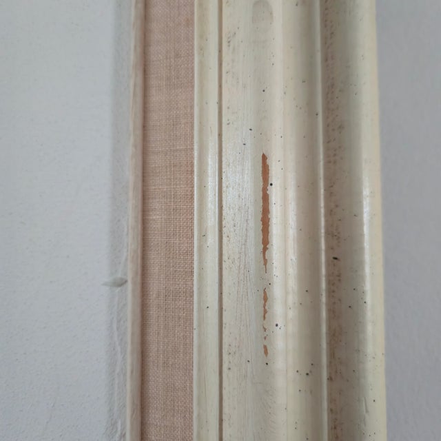 Vintage Carole Gerst Textured Floral Art Impasto Oil Painting Framed in Light Wood Signed For Sale - Image 16 of 16