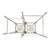 Mid 20th Century Pair of Vintage Indoor/Outdoor Hollywood Regency Graduated Metal Plant Stands, Distressed Ivory Scrollwork For Sale - Image 5 of 10
