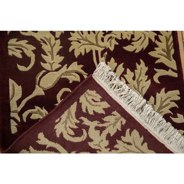 Vintage Contemporary Indian Arts and Crafts Design Rug Mat - 2'1" X 3' For Sale In New York - Image 6 of 7