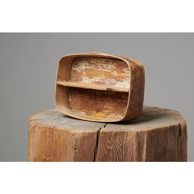 Northern Swedish Folk Art Cutlery Basket For Sale - Image 6 of 8