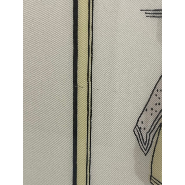 Vintage Framed Hermes Scarf Costumes Des Dames For Sale - Image 9 of 16