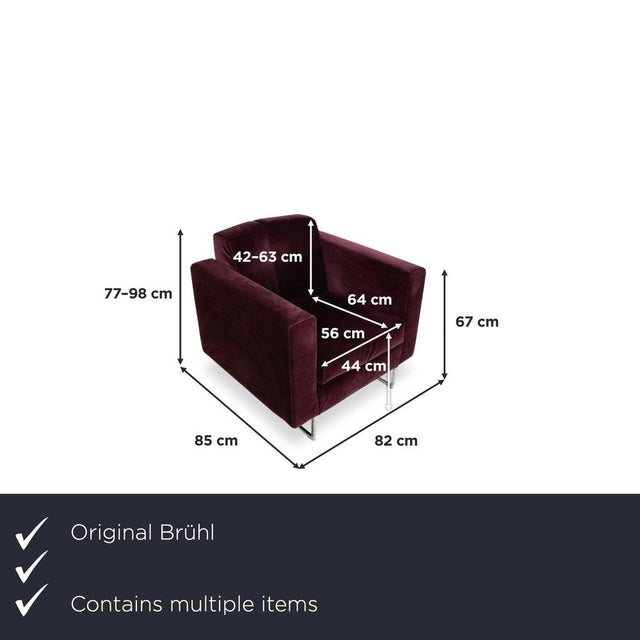 This set consists of an armchair and matching footstool from Brühl's Embrace collection. Together, they bring a cool,...
