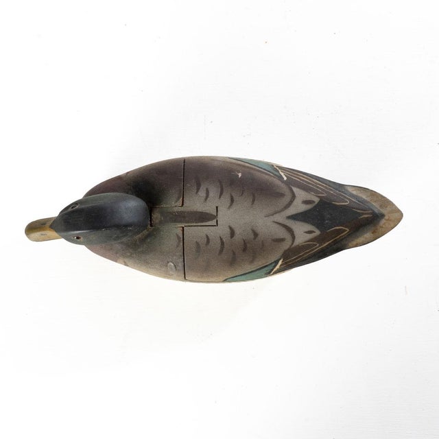 Late 20th Century Carved Duck Decoy Box For Sale - Image 5 of 11