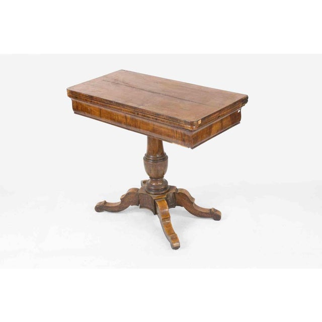 1950s Vintage Italian Wood Game Table, 1950s For Sale - Image 5 of 13