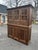 Rustic Wood Hutch Cabinet With Glass Doors and Drawers For Sale - Image 9 of 9