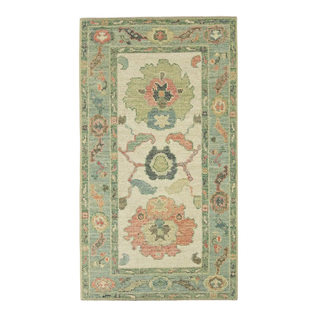 Turkish Oushak Rug 2'10" x 5' #20211 For Sale