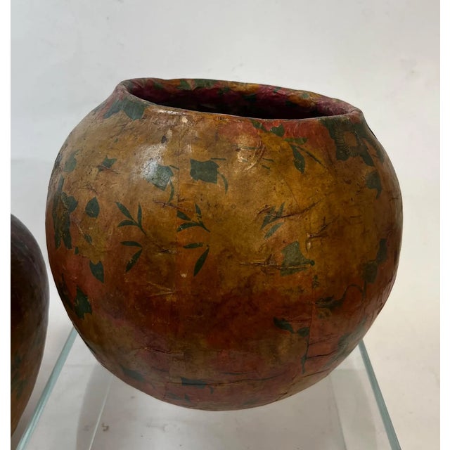 Asian Vintage Asian Papier Mache Bowls For Sale - Image 3 of 9